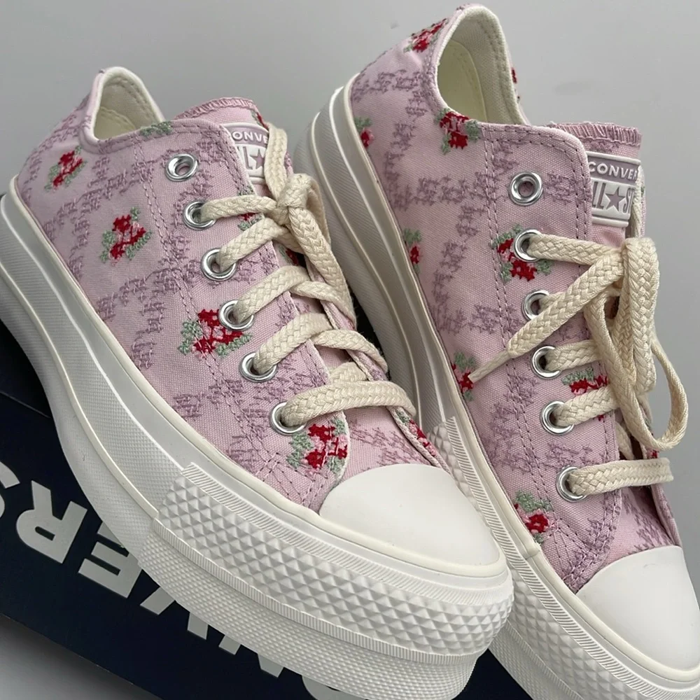 Converse WMNS Platform Sneakers A13660C CTAS LIFT OX SUMMIT PINK/VINTAGE WHITE